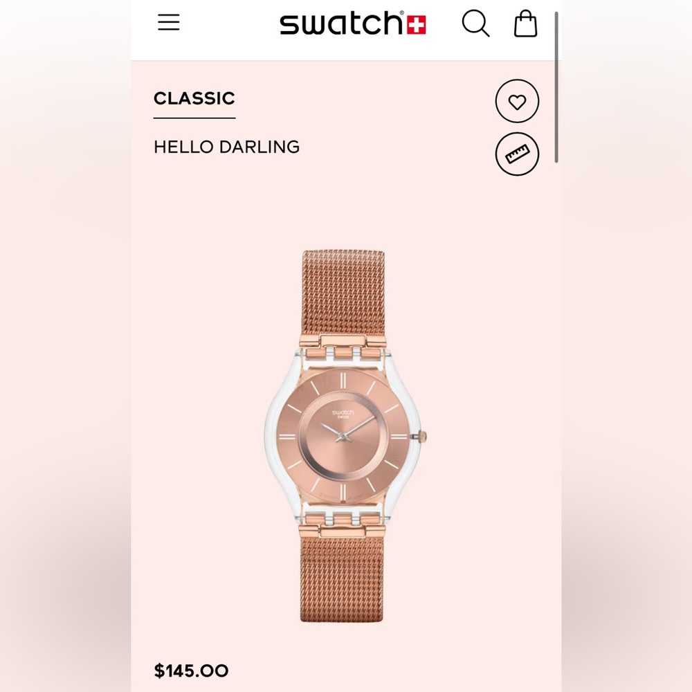 Swatch Rose Gold Watch Gem